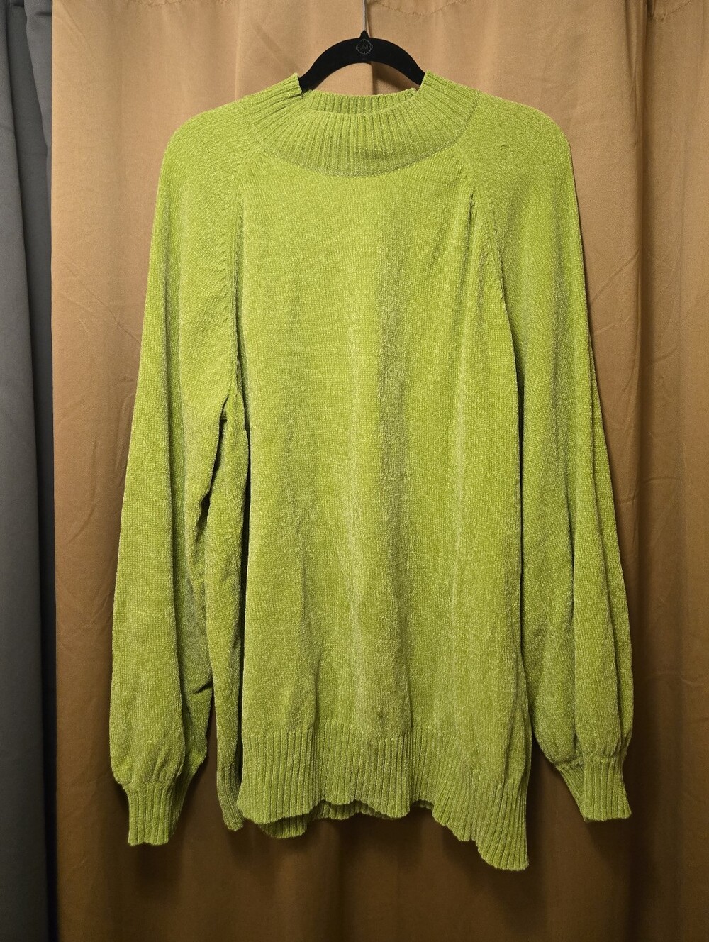 Belle by Kim Gravel Lime Green Crewneck Sweater 3x